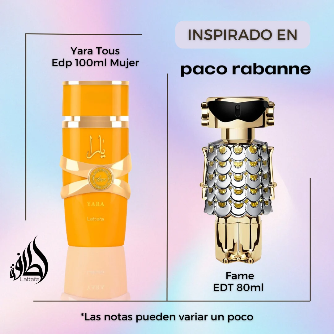 Lattafa Yara Tous EDP 100 ML Mujer - Imagen 2